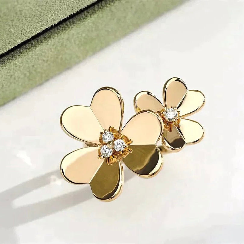 ¡®Twinkle jewelry¡¯CLOVER COMOS GOLD DIAMOND RING