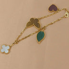 ¡®Twinkle jewelry¡¯LUCKY SPRING 5 MOTIF GOLD BRACELET