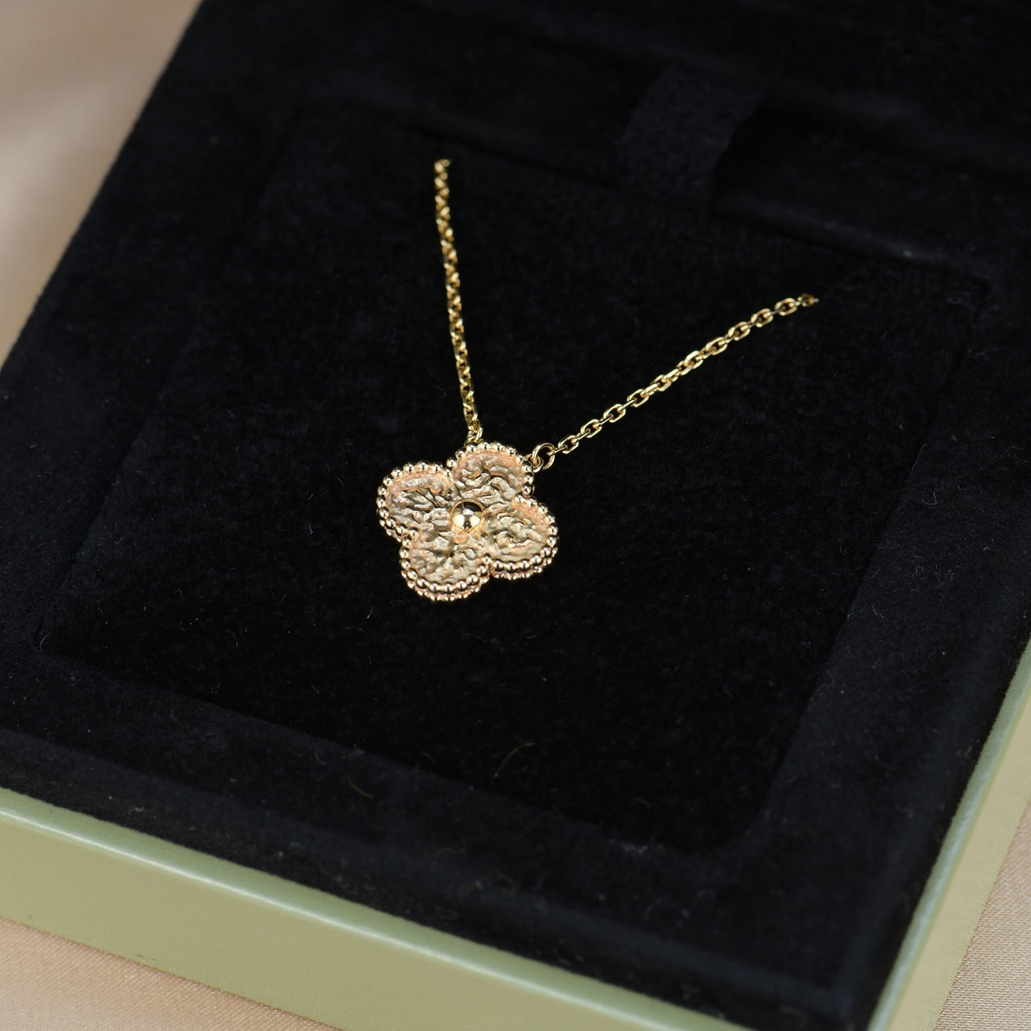 ¡®Twinkle jewelry¡¯CLOVER 15MM  BRONZING NECKLACE