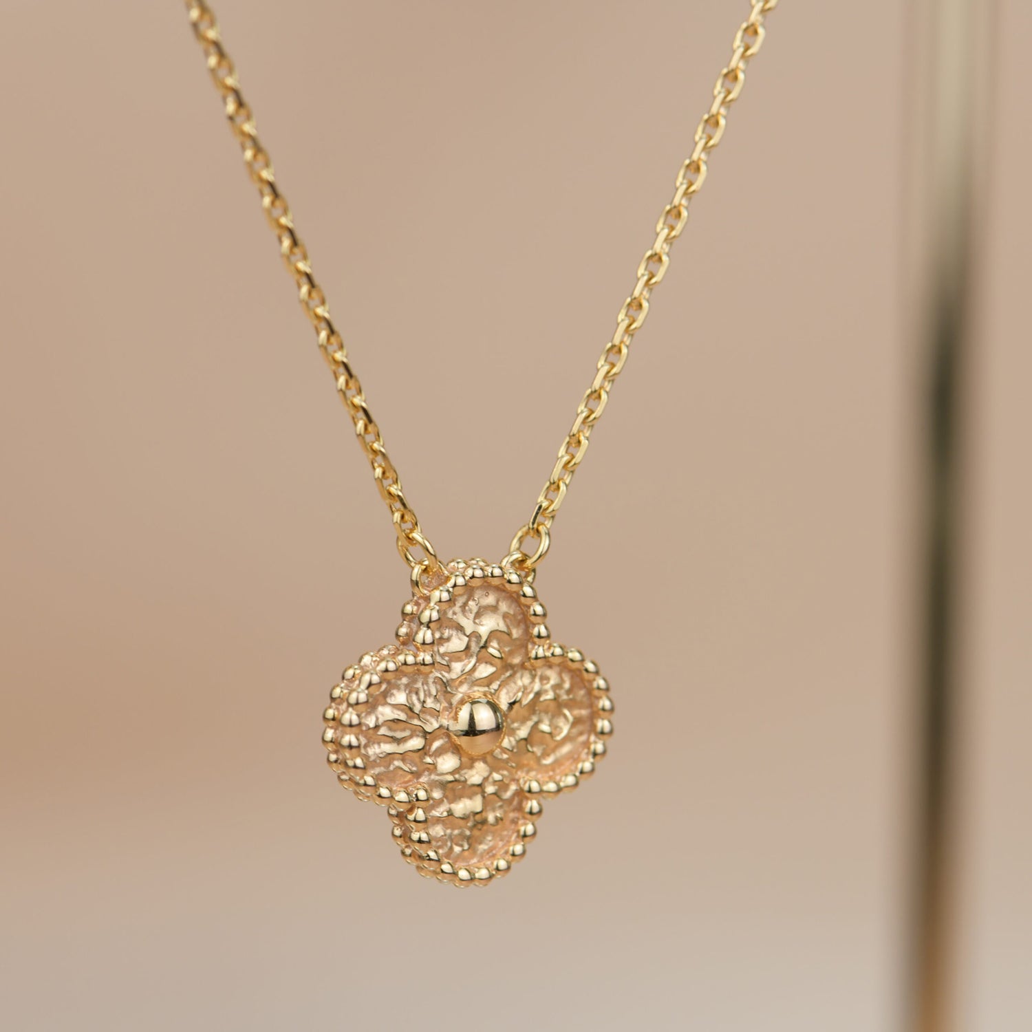 ¡®Twinkle jewelry¡¯CLOVER 15MM  BRONZING NECKLACE