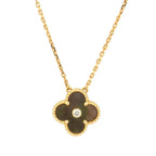 ¡®Twinkle jewelry¡¯CLOVER 15MM DIAMOND AND MOTHER-OF-GREY NECKLACE