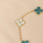 [Twinkle jewelry]New  CLOVER 5 MOTIF MALACHITE BRACELET COLLECTION