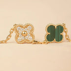 [Twinkle jewelry]New  CLOVER 5 MOTIF MALACHITE BRACELET COLLECTION