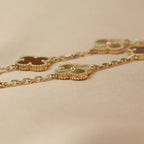 [Twinkle jewelry]New  CLOVER 5 MOTIF RED CORNELIAN BRACELET COLLECTION
