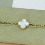 [Twinkle jewelry]New CLOVER WHITE PEARL MOP 5 MOTIF BRACELET COLLECTION
