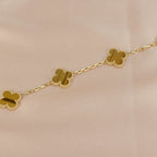 [Twinkle jewelry]New  CLOVER 5 MOTIFS TIGER EYE BRACELET COLLECTION