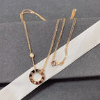 ¡®Twinkle jewelry¡¯LOVE NECKLACE 16MM 2 DIAMONDS