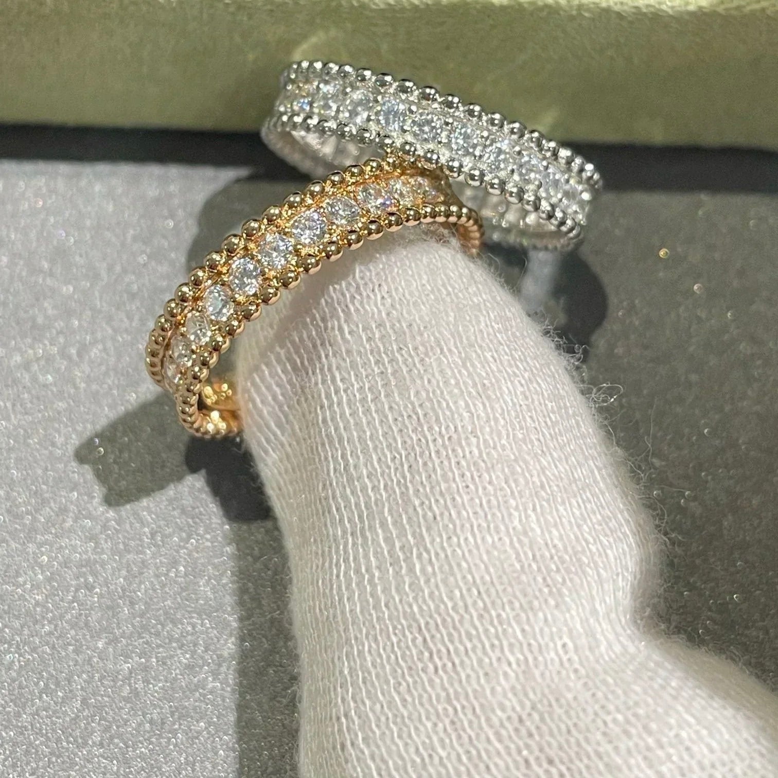 ¡®Twinkle jewelry¡¯PERLEE DIAMOND ROSE GOLD RING