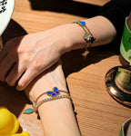 [Twinkle JURI]LUCKY SPRING BUTTERFLY 5 MOTIF BRACELET