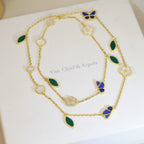 [Twinkle JURI]LUCKY SPRING BUTTERFLY 15 FLOWER NECKLACE
