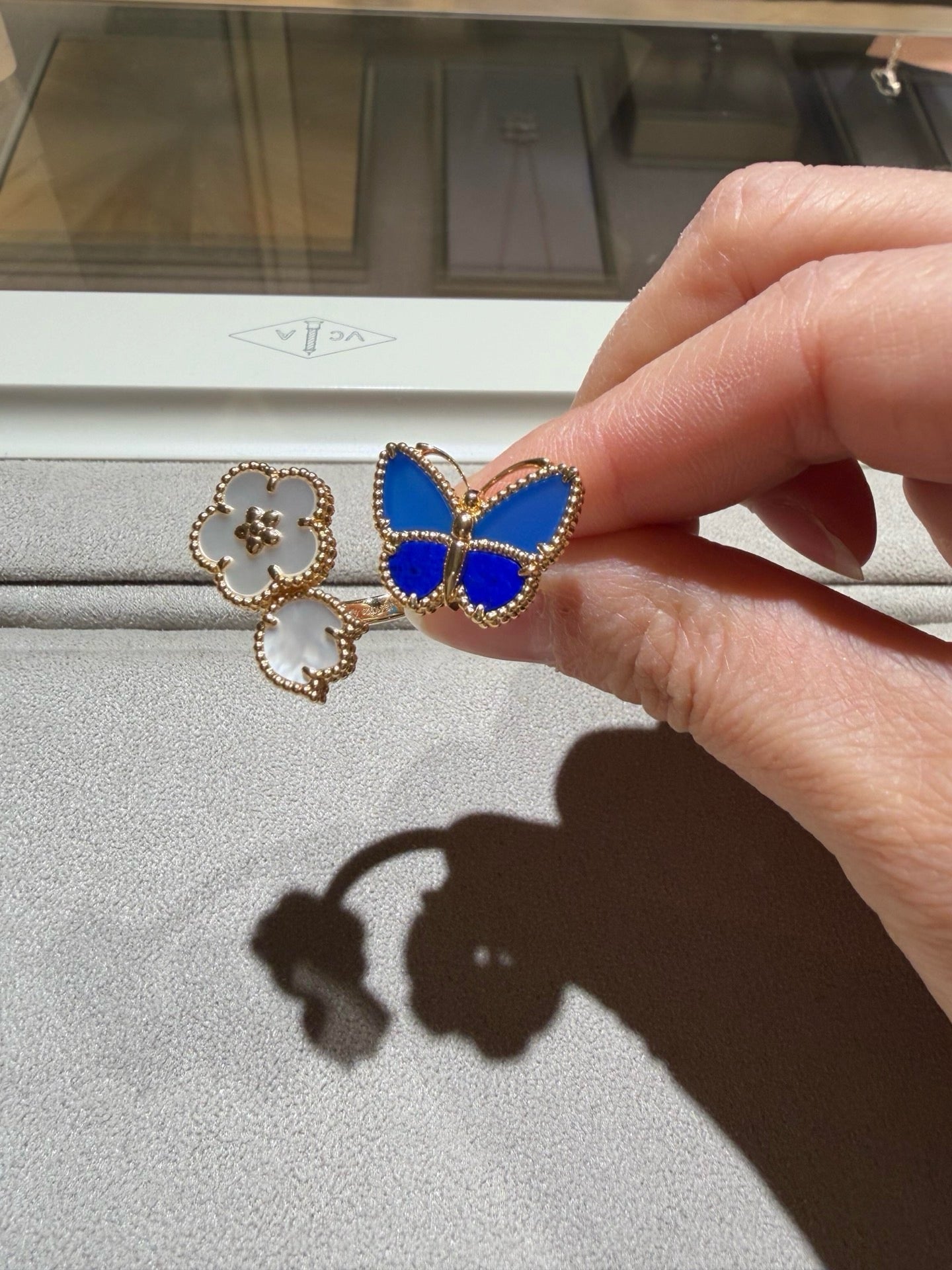 [Twinkle JURI]LUCKY SPRING BUTTERFLY OPEN-FACE RINGS