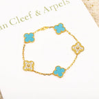 [Twinkle jewelry]New  CLOVER 5 MOTIF TURQUOISE BRACELET COLLECTION