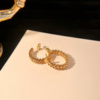 ¡®Twinkle jewelry¡¯CLASH SMALL HOOP EARRINGS