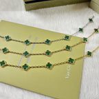 [¡®Twinkle jewelry¡¯]CLOVER 6 MOTIF MALACHITE BRACELET