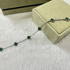 [¡®Twinkle jewelry¡¯]CLOVER 6 MOTIF MALACHITE BRACELET