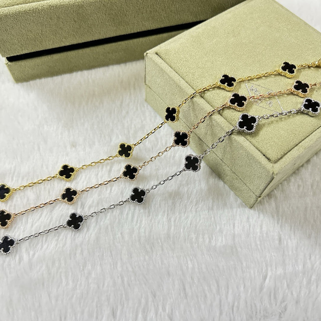 [¡®Twinkle jewelry¡¯]CLOVER 6 MOTIF  ONYXS BRACELET