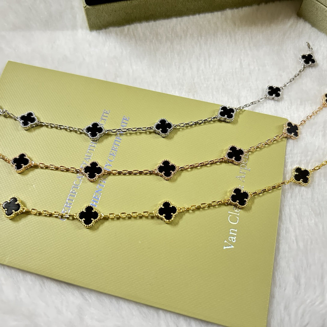 [¡®Twinkle jewelry¡¯]CLOVER 6 MOTIF  ONYXS BRACELET