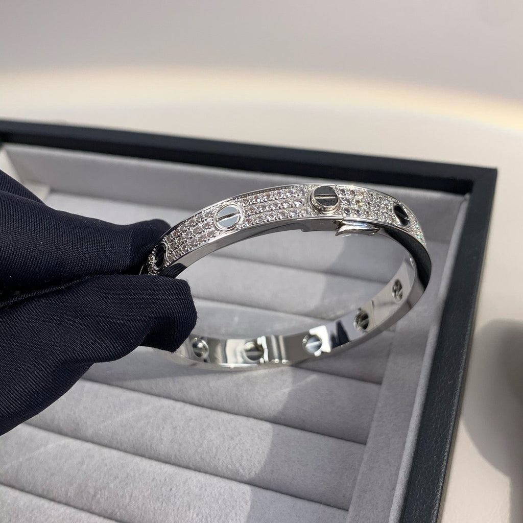 ¡®Twinkle jewelry¡¯LOVE BRACELET 6.1MM DIAMOND-PAVED CERAMIC
