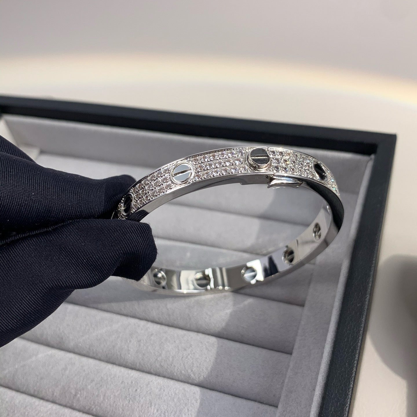 ¡®Twinkle jewelry¡¯LOVE BRACELET 6.1MM DIAMOND-PAVED CERAMIC