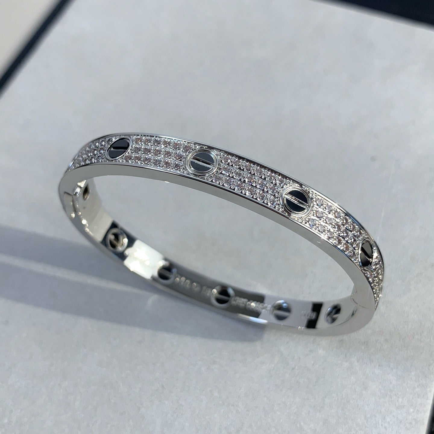¡®Twinkle jewelry¡¯LOVE BRACELET 6.1MM DIAMOND-PAVED CERAMIC