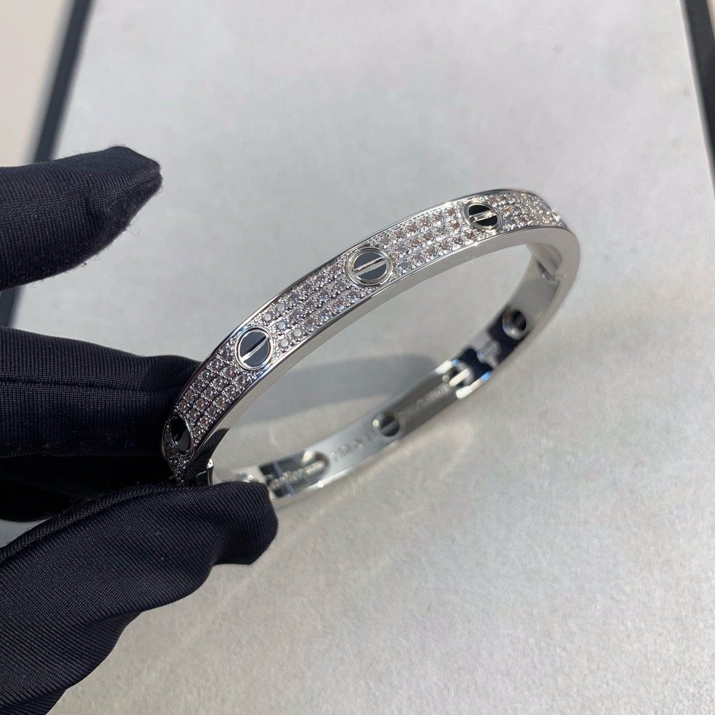¡®Twinkle jewelry¡¯LOVE BRACELET 6.1MM DIAMOND-PAVED CERAMIC