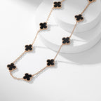 ¡®Twinkle jewelry¡¯CLOVER 10 MOTIFS ONYX NECKLACE