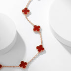 ¡®Twinkle jewelry¡¯CLOVER 10 MOTIFS CARNELIAN NECKLACE