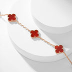 ¡®Twinkle jewelry¡¯CLOVER 10 MOTIFS CARNELIAN NECKLACE