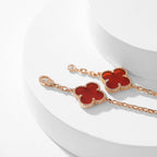 ¡®Twinkle jewelry¡¯CLOVER 10 MOTIFS CARNELIAN NECKLACE