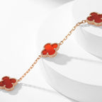 ¡®Twinkle jewelry¡¯CLOVER 10 MOTIFS CARNELIAN NECKLACE