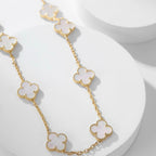 ¡®Twinkle jewelry¡¯CLOVER 10 MOTIFS WHITE MOTHER OF PEARL NECKLACE