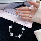 ¡®Twinkle jewelry¡¯CLOVER 10 MOTIFS WHITE MOTHER OF PEARL NECKLACE