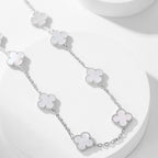 ¡®Twinkle jewelry¡¯CLOVER 10 MOTIFS WHITE MOTHER OF PEARL NECKLACE