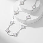 ¡®Twinkle jewelry¡¯CLOVER 10 MOTIFS WHITE MOTHER OF PEARL NECKLACE