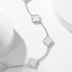 ¡®Twinkle jewelry¡¯CLOVER 10 MOTIFS WHITE MOTHER OF PEARL NECKLACE