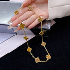 ¡®Twinkle jewelry¡¯CLOVER 10 MOTIFS TIGER EYE NECKLACE