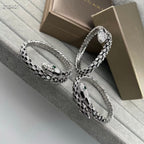 [Twinkle】NEW OBSIDIAN & DIAMOND SERPENT BRACELET