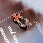 ¡®Twinkle jewelry¡¯FORC LARGE HORSESHOE  COLORED DIAMOND BRACELET SILVER