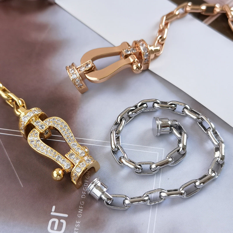 ¡®Twinkle jewelry¡¯FORCE LARGE HORSESHOE CLASP  METAL BRACELET