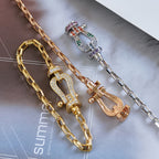 ¡®Twinkle jewelry¡¯FORCE LARGE HORSESHOE CLASP  METAL BRACELET