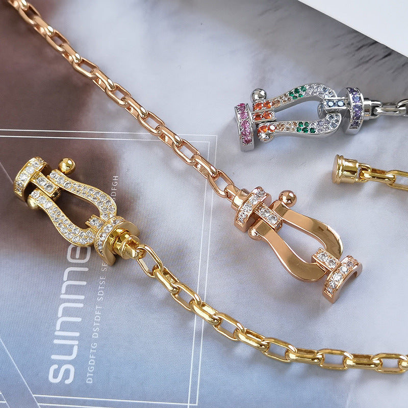 ¡®Twinkle jewelry¡¯FORCE LARGE HORSESHOE CLASP  METAL BRACELET
