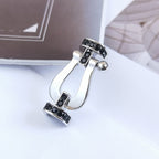 ¡®Twinkle jewelry¡¯FORCE LARGE HORSESHOE BLACK DIAMOND BRACELET SILVER