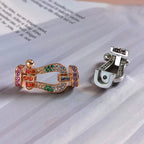 ¡®Twinkle jewelry¡¯FORCE LARGE HORSESHOE  COLORED DIAMOND BRACELET ROSE GOLD