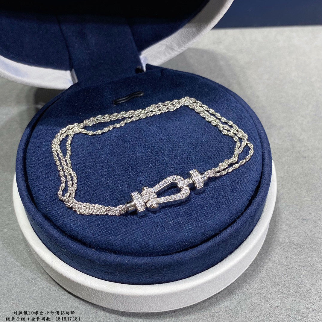 ¡®Twinkle jewelry¡¯FORCE SMALL HORSESHOE  DIAMOND CHAIN ROPE BRACELET