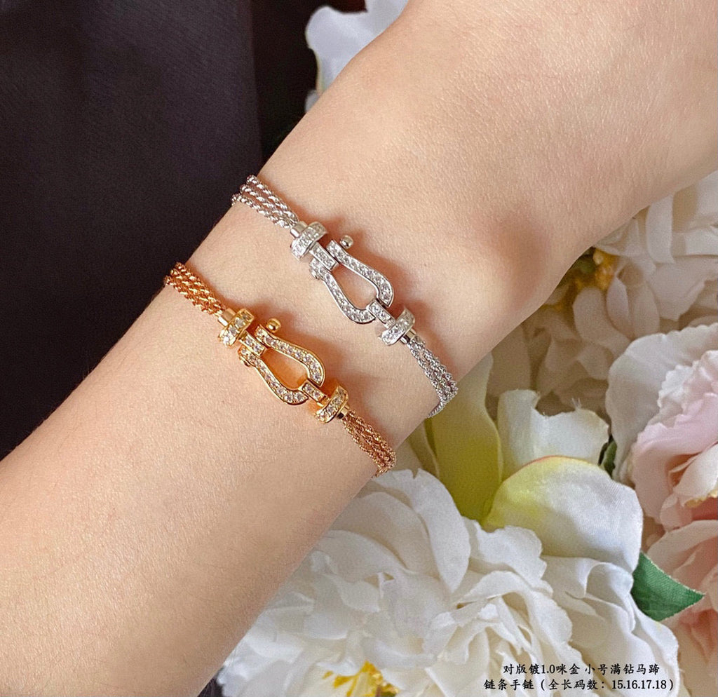 ¡®Twinkle jewelry¡¯FORCE SMALL HORSESHOE  DIAMOND CHAIN ROPE BRACELET
