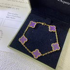 [Twinkle jewelry]New  CLOVER 5 MOTIF VIOLET BRACELET COLLECTION