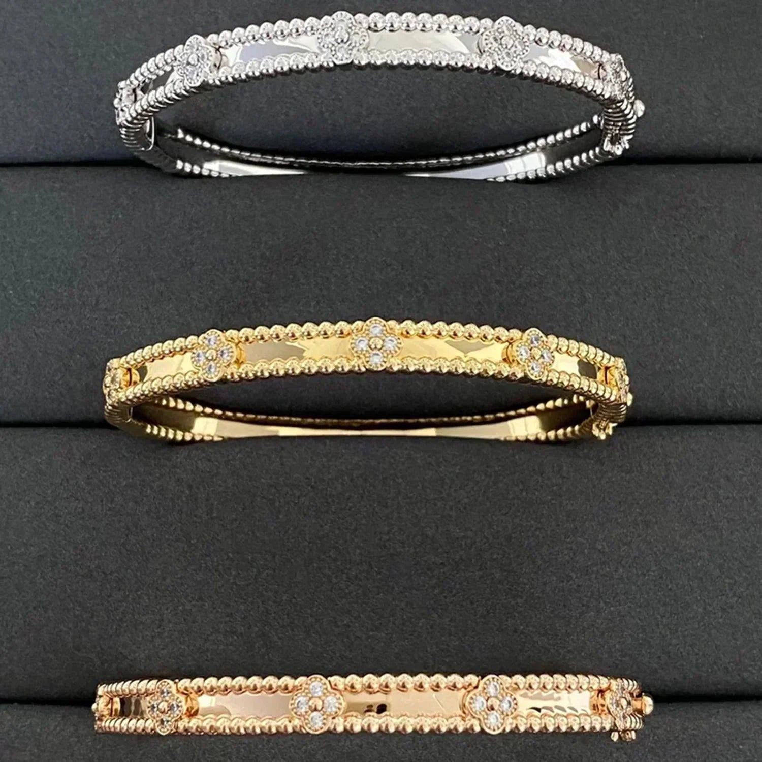 ¡®Twinkle jewelry¡¯CLOVER BRACELET 4MM DIAMONDS