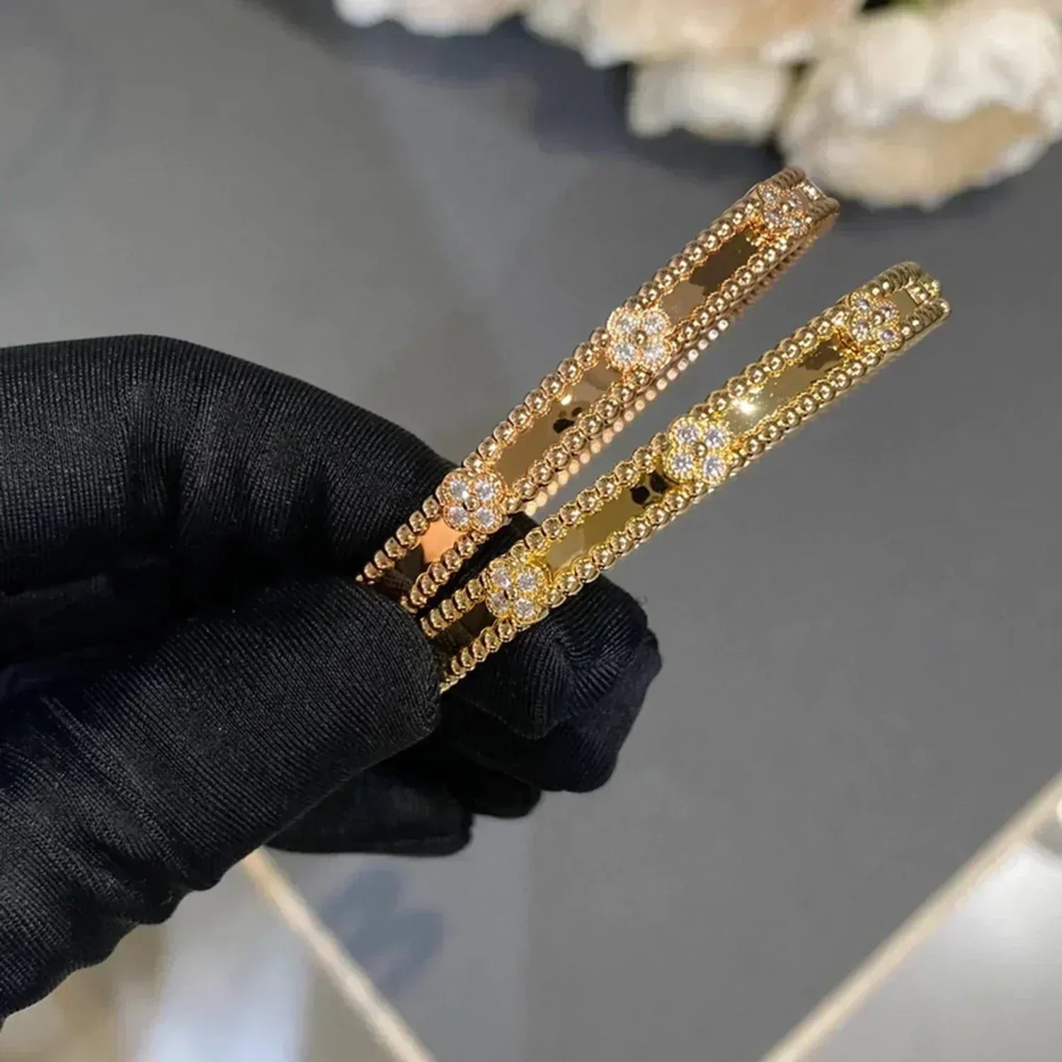 ¡®Twinkle jewelry¡¯CLOVER BRACELET 4MM DIAMONDS