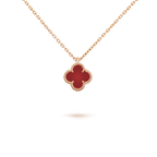 ¡®Twinkle jewelry¡¯CLOVER MINI 9.5MM WHITE CARNELIANS NECKLACE