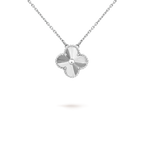 ¡®Twinkle jewelry¡¯CLOVER 15MM LASER NECKLACE SILVER